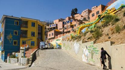 Barrio en La Paz, Bolivia