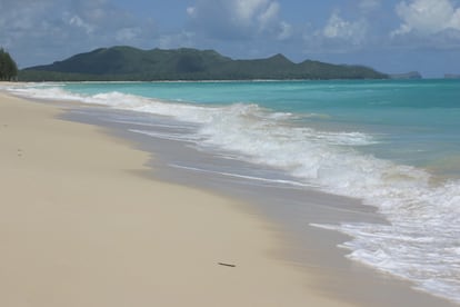 La playa de Waimanalo.