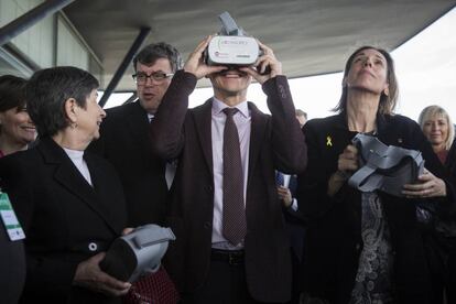 Teresa Cunillera, Jordi William Carnes, Pedro Duque i Àngels Chacón.