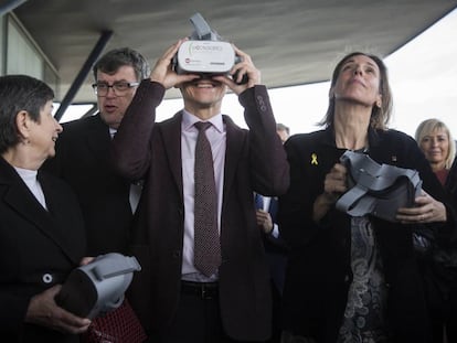 Teresa Cunillera, Jordi William Carnes, Pedro Duque i Àngels Chacón.