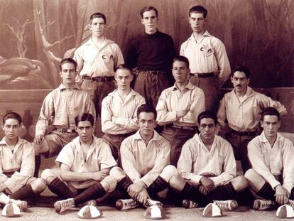 Los futbolistas de Am&eacute;rica durante la temporada 1922-23