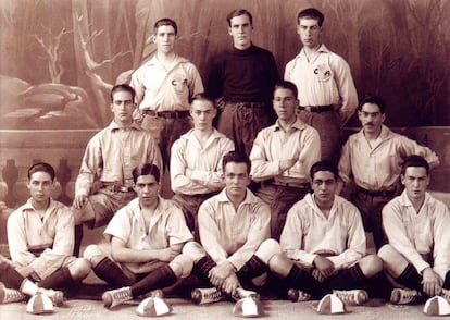 Los futbolistas de Am&eacute;rica durante la temporada 1922-23