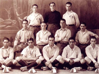 Los futbolistas de América durante la temporada 1922-23