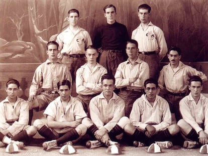 Los futbolistas de Am&eacute;rica durante la temporada 1922-23