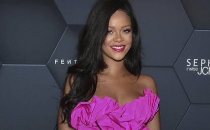 Rihanna, en la fiesta de aniversario de su firma Fenty Beauty en Nueva York, el pasado septiembre.
