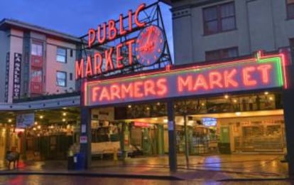 Pike Place Market, en el barrio más animado de Seattle (EE UU), es uno de los escenarios de la trilogía '50 sombras de Grey'.