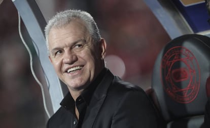 Aguirre durante un partido de Egipto en la Copa de África 2019.