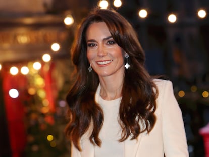 La princesa de Gales, Kate Middleton, en el servicio de villancicos 'Juntos en Navidad' en la abadía de Westminster el 8 de diciembre de 2023 en Londres (Inglaterra).