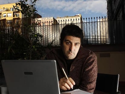 Cesc Gay, en la terraza de la productora Messidor Films en Barcelona.