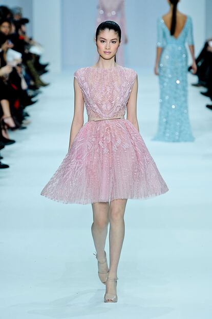 Las princesas de color de fresa de Elie Saab