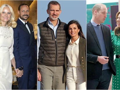 Mette-Marit y Haakon de Noruega, los reyes Felipe y Letizia y los duqes de Cambridge.