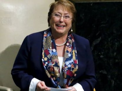 Michelle Bachelet, presidenta de Chile.