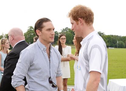 Tom Hardy y Enrique de Inglaterra, en Ascot (el Reino Unido), en 2014.