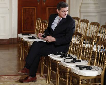 Michael Flynn, a principios de febrero en la Casa Blanca.