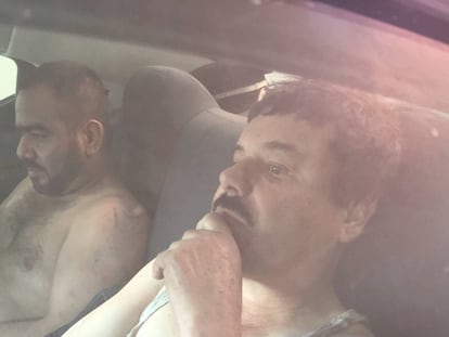 Primeira imagem de El Chapo ap&oacute;s a pris&atilde;o.