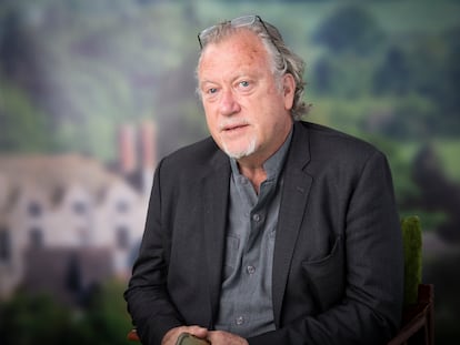 El periodista Jon Lee Anderson durante una conferencia en el Hay Festival, el pasado mes de noviembre.