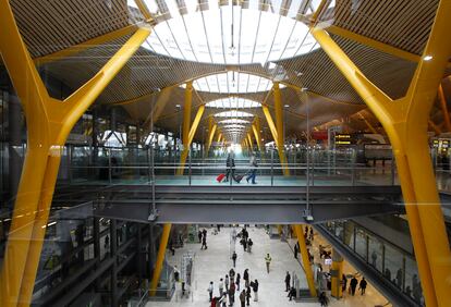 Terminal del aeropuerto Adolfo Suárez, en Madrid, obra de Richard Rogers.