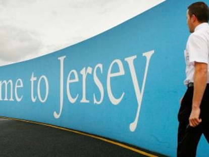 Se&ntilde;al de bienvenida a Jersey.