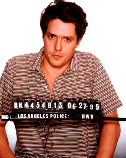 Ficha policial de Hugh Grant.