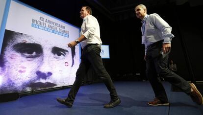Acto celebrado en Bilbao con motivo del 20 aniversario del asesinato de Miguel Ángel Blanco.