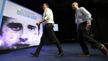 Acto celebrado en Bilbao con motivo del 20 aniversario del asesinato de Miguel &Aacute;ngel Blanco.