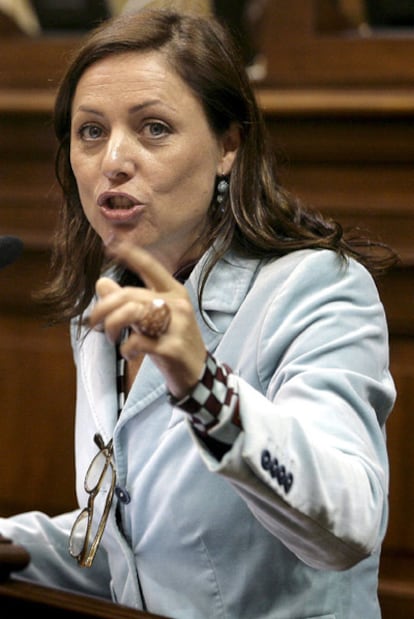 Cristina Tavío, presidenta del PP de Tenerife, diputada autonómica y concejal del Ayuntamiento de Santa Cruz entre 2003 y 2007.