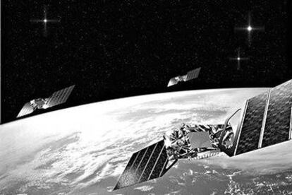 Satélites de Galileo, el sistema europeo de localización.