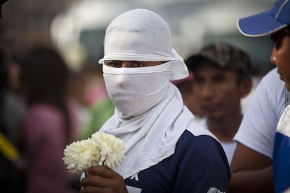 "Esto no va a parar hasta que no demos con nuestros amigos", afirmó uno de los líderes normalistas que acudieron a la manifestación de este martes en Chilpancingo.