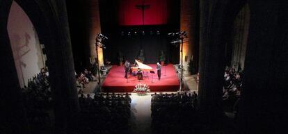 El grupo Passamezzo Antico en su actuación en La Encarnación el pasado domingo.