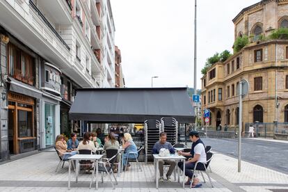 Terraza de Matalauva en San Sebastián.