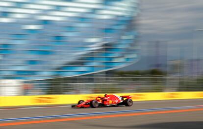 Kimi Raikkonen, en un momento de la carrera.