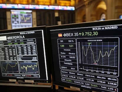 El principal indicador de la Bolsa española, el IBEX 35.