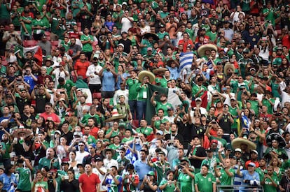 Mexican fans during a Copa América game.