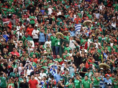 La afici&oacute;n mexicana durante un partido de la Copa Am&eacute;rica