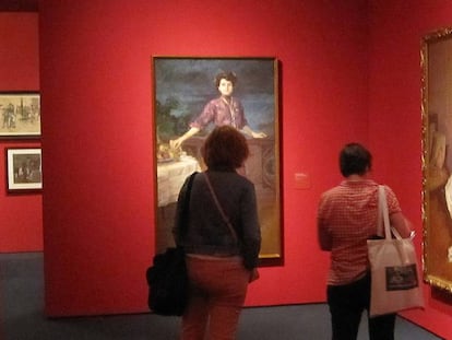 'Maria dels Àngels Condeminas', a la izquierda y 'Retrato de Marta Vidal', a la derecha.