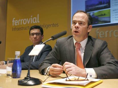 El director financiero de Ferrovial, Ernesto López Mozo, con el CEO delgrupo, íñigo Meirás.