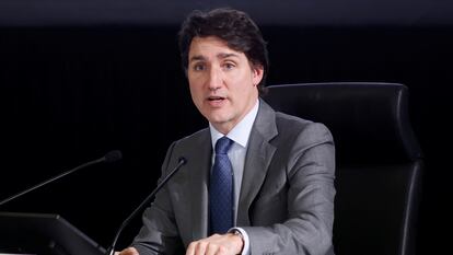 Justin Trudeau, este miércoles ante la comisión de investigación.