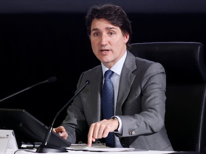 Justin Trudeau, este miércoles ante la comisión de investigación.