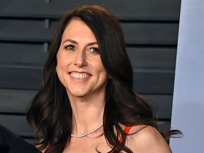 MacKenzie Scott, en marzo de 2018, cuando aún estaba casada con Jeff Bezos, en Beverly Hills.