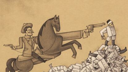 Ilustración de Alberto Gamón para 'México insurgente', de John Reed, coeditado por Nórdica Libros y Capitán Swing.