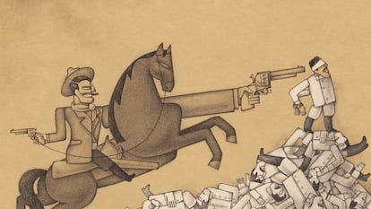Ilustración de Alberto Gamón para 'México insurgente', de John Reed, coeditado por Nórdica Libros y Capitán Swing.
