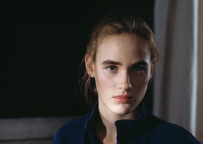 The French actress Judith Godrèche, in an image from 1989.