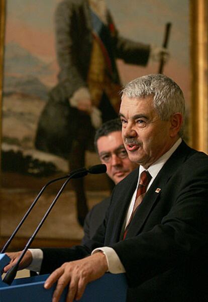 Pasqual Maragall, junto a Gallardón, apoyando Madrid 2012.