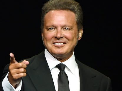 Luis Miguel actuando en Las Vegas en septiembre de 2019.