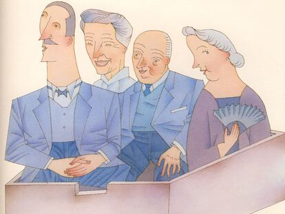 Dibujo de Miguel Calatayud, premio Nacional de Ilustración 2009, para <i>Libro de las M'Alicias</i> (Kalandraka).