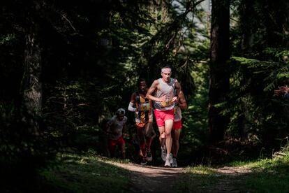 Corredores durante la Sierre - Zinal de 2022.