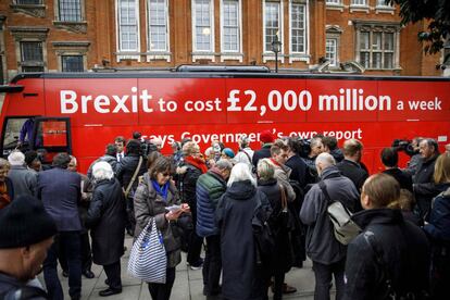 Campa&ntilde;a contra el Brexit en Londres.