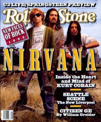 La primera portada de Nirvana para la revista 'Rolling Stone', en 1992. Cornell consideraba este momento clave en el 'grunge'.