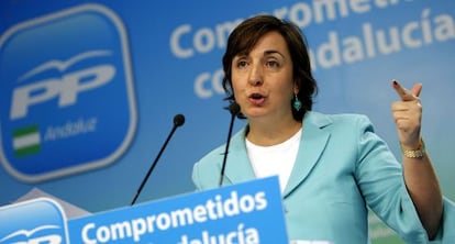 La responsable de pol&iacute;tica municipal del PP andaluz Ana Corredera.