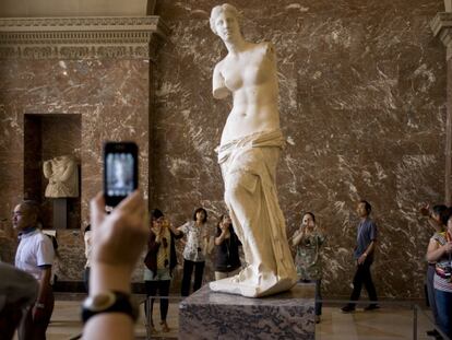 La Venus de Milo, en el Museo del Louvre.